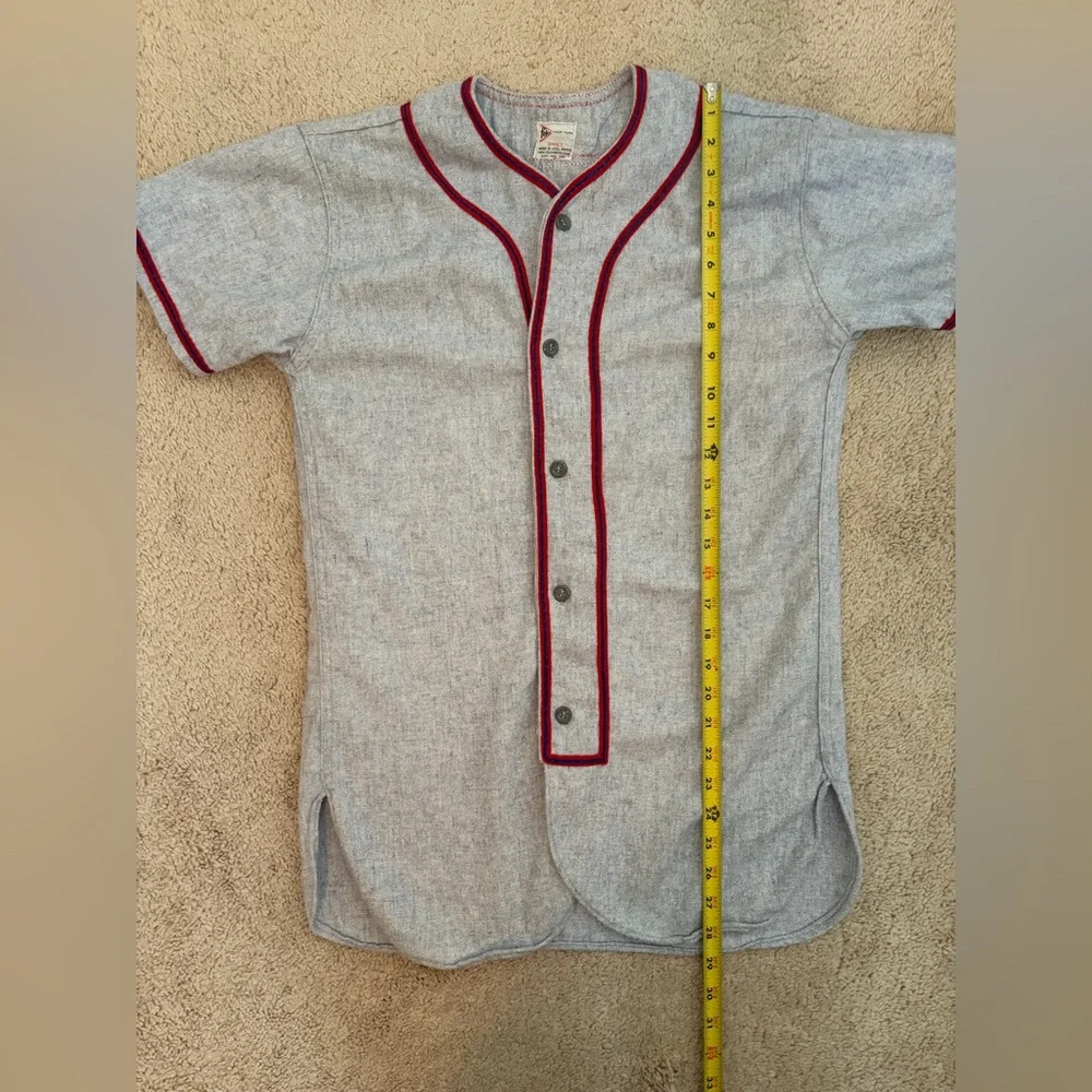 Felco New York Vintage Jersey‎ Gray Number 1 Stitched Size Small